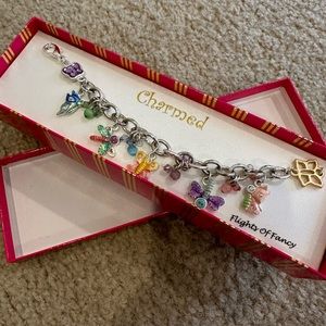 Charmed Charm Bracelet - butterfly dragonfly
